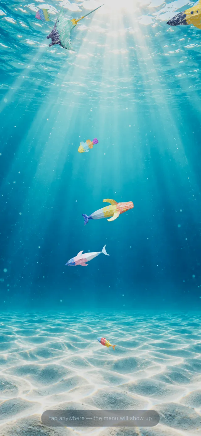 The same aquarium on a phone